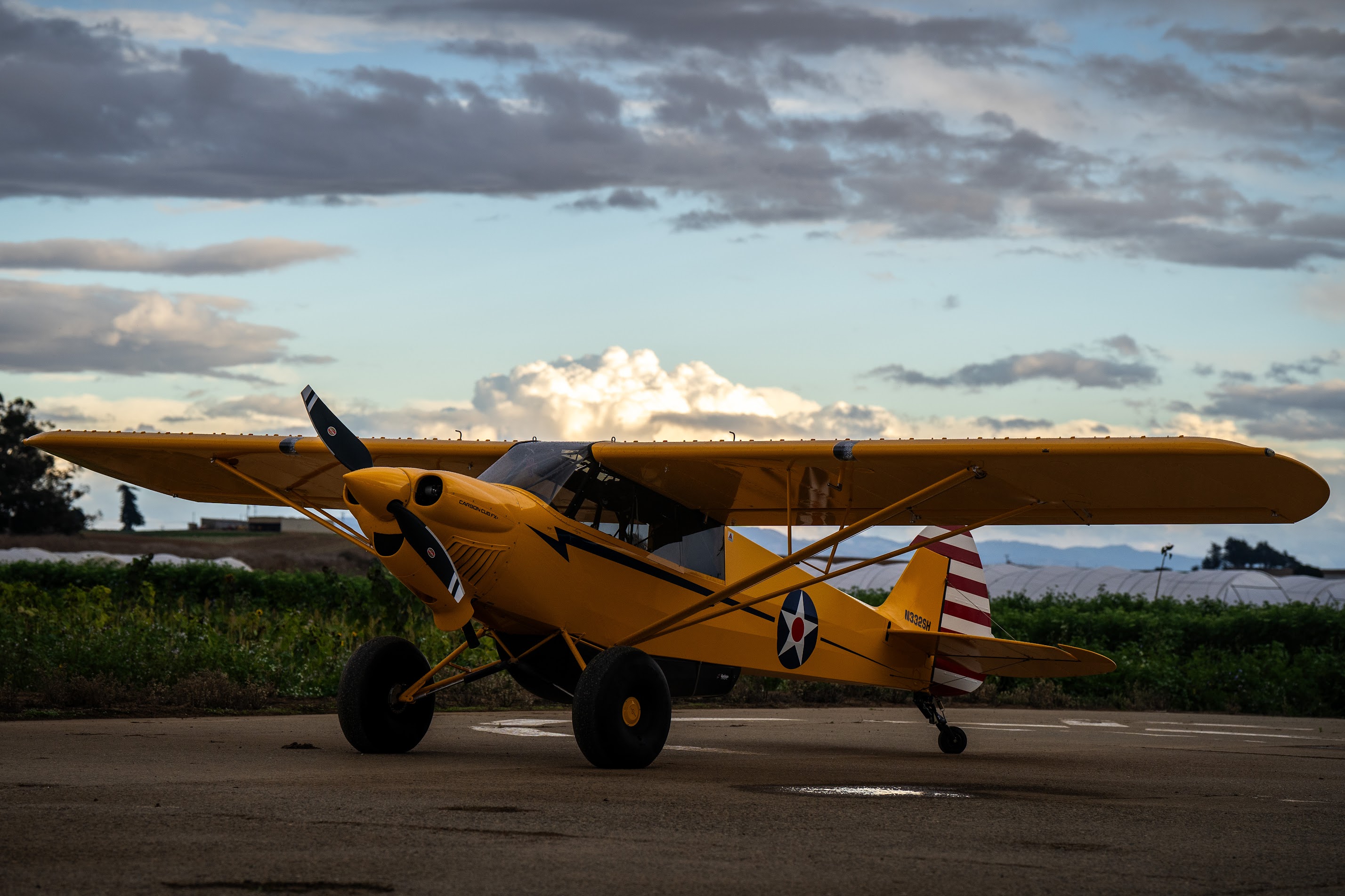 N322SH aircraft on the ramp at the Academy